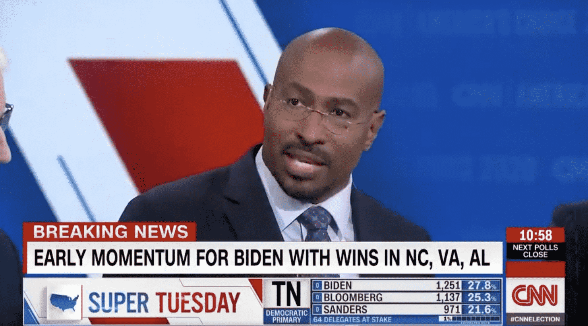 Van Jones Says Biden Performed Well on Super Tuesday Because Warren ‘Destroyed’ Bloomberg