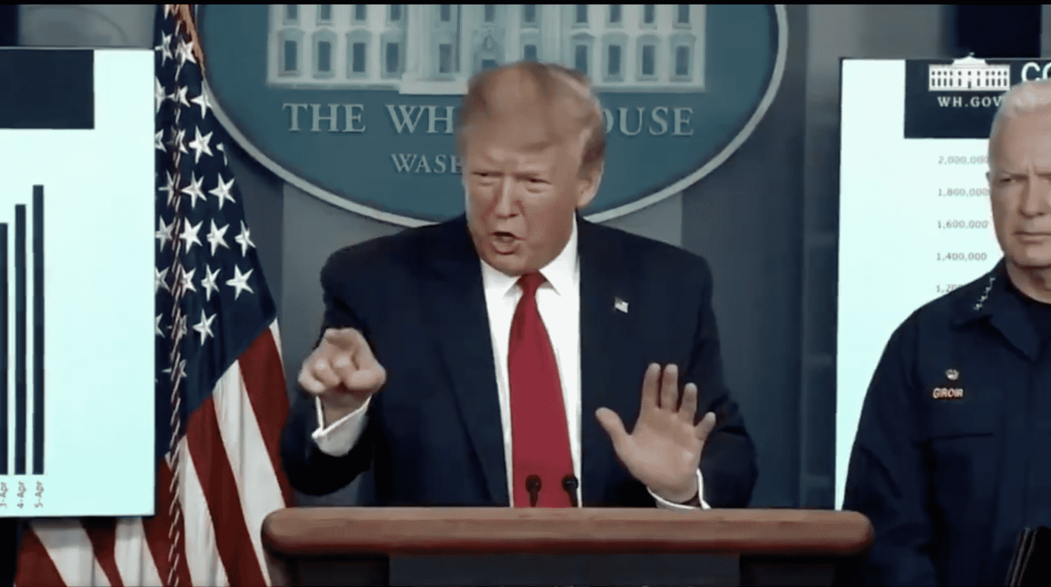 Trump Clashes With Reporter Over HHS Inspector General Report on Coronavirus Testing