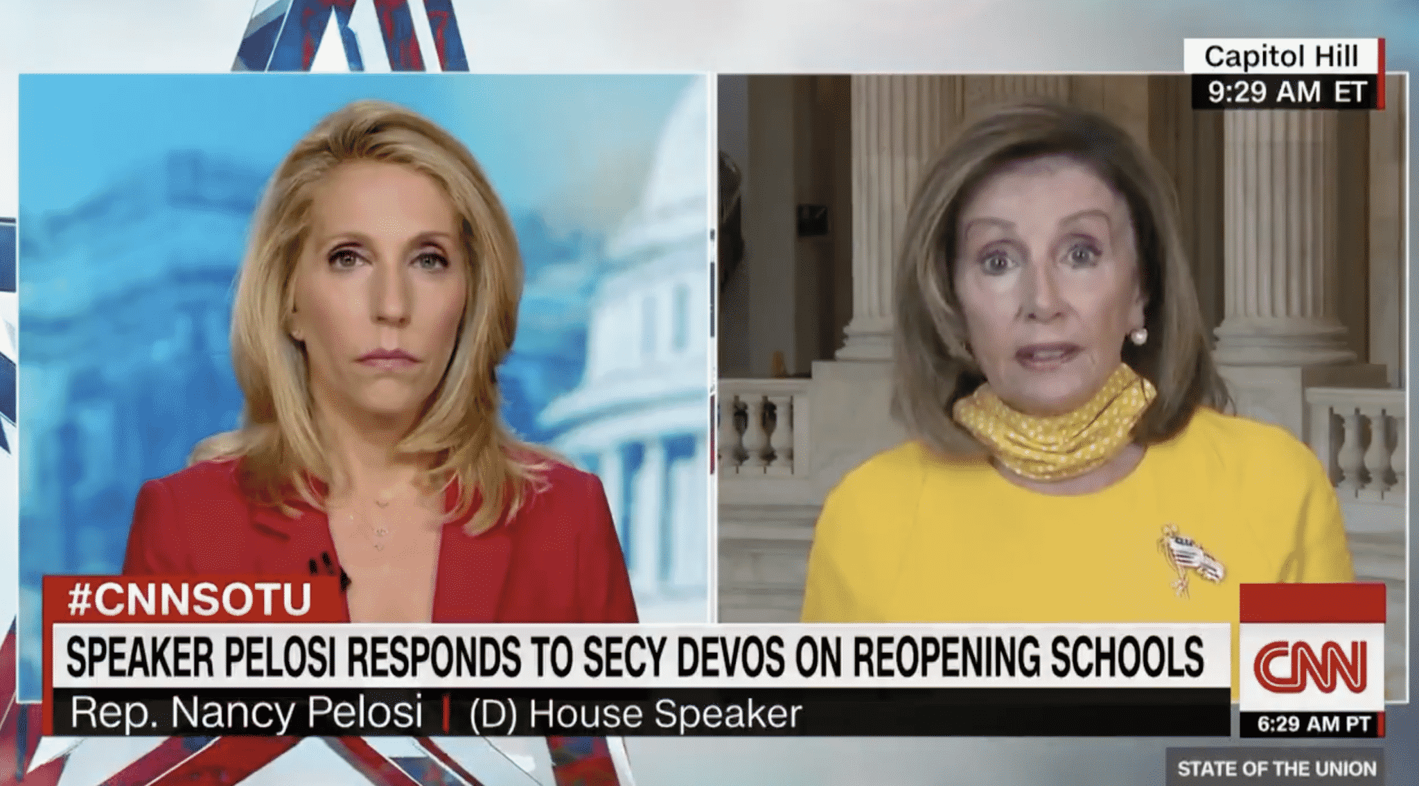 Pelosi: Trump’s Push to Reopen Schools ‘Messing With the Health of Our Children’