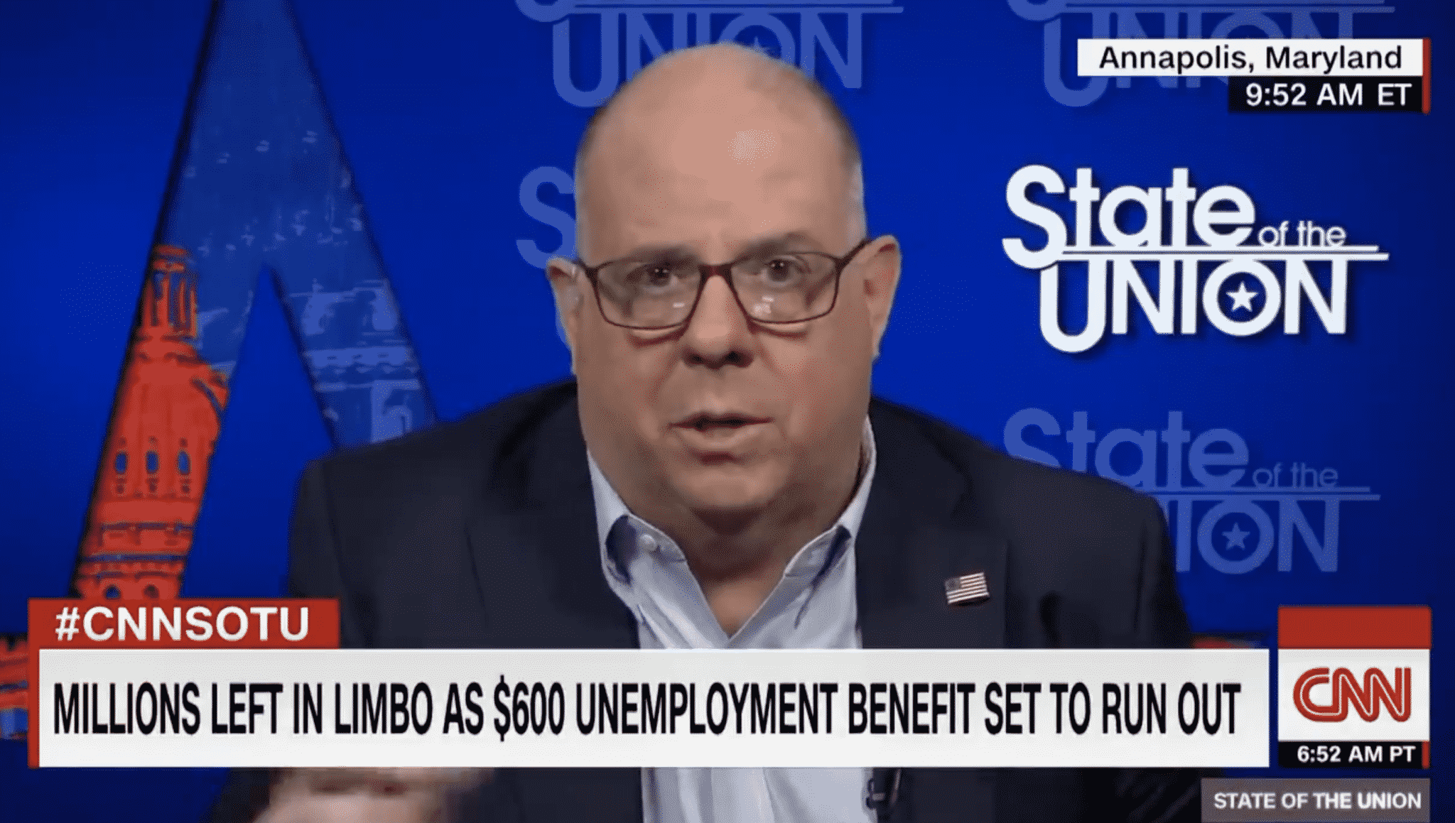 Maryland Governor Calls for ‘Bipartisan Cooperation’ Amid Stimulus Package Negotiations