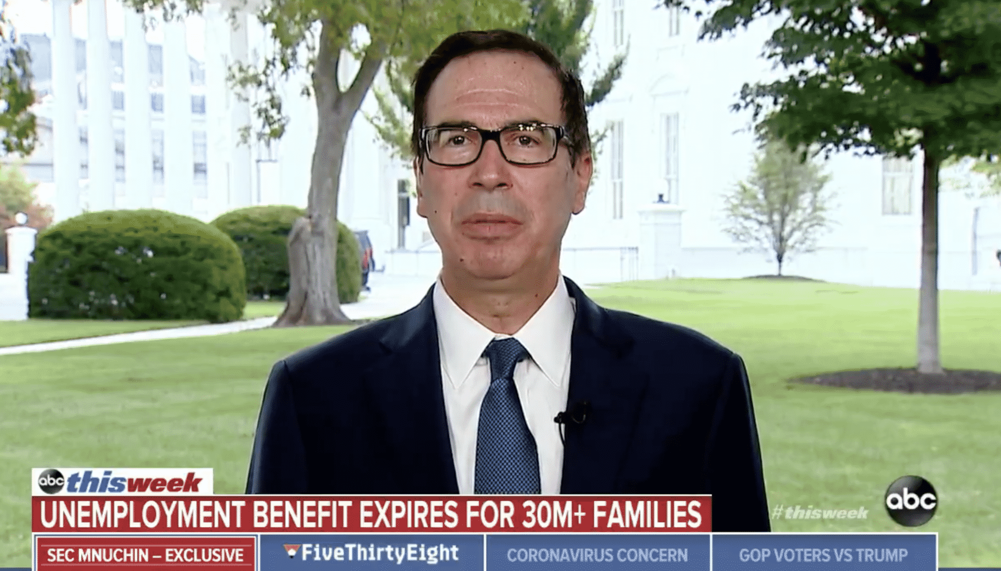 Mnuchin: $600 Unemployment Insurance Acts Is a Disincentive to Find a Job in ‘Certain Cases’