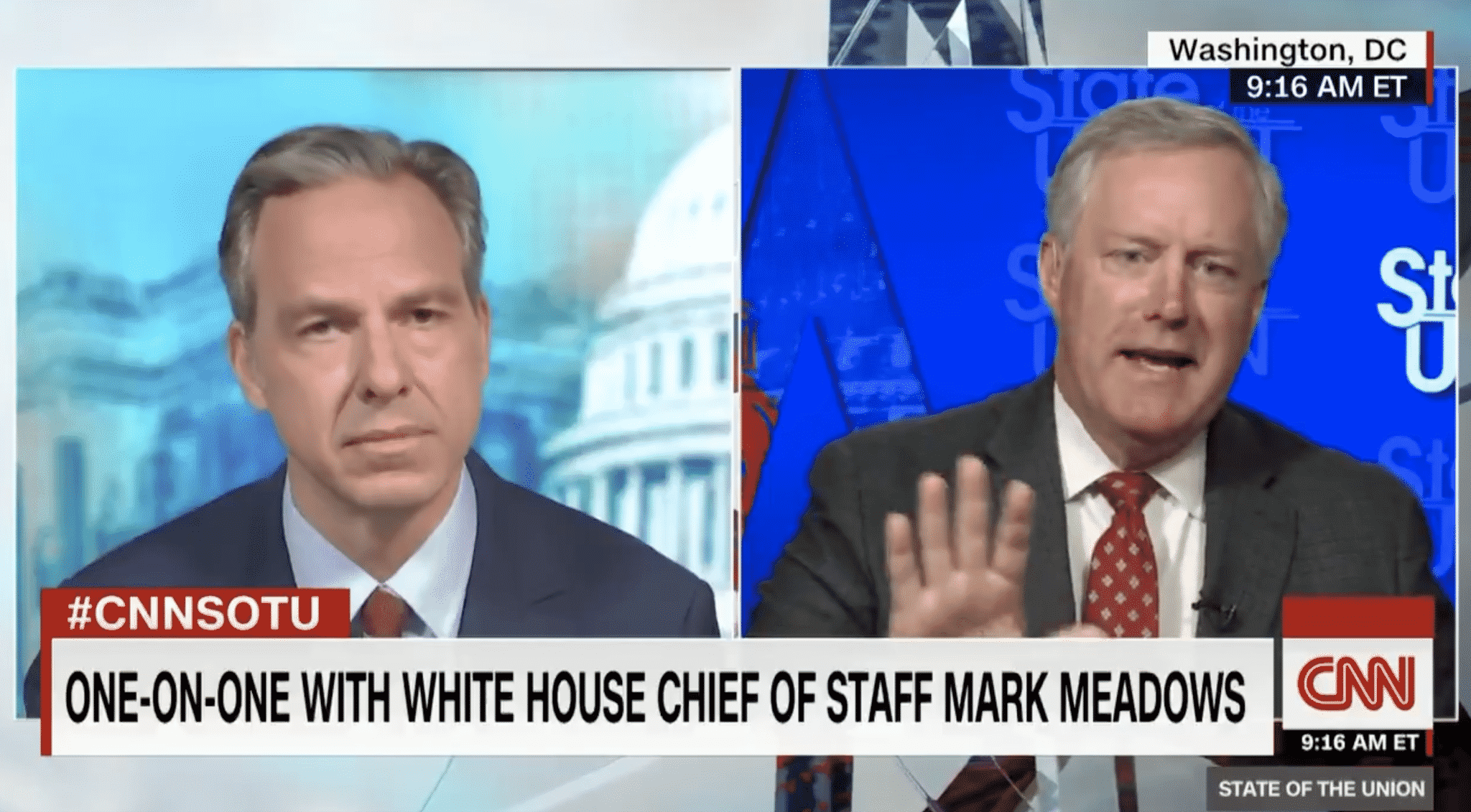 Meadows Spars With Jake Tapper Over Widespread Voter Fraud: ‘There’s No Evidence That There’s Not’
