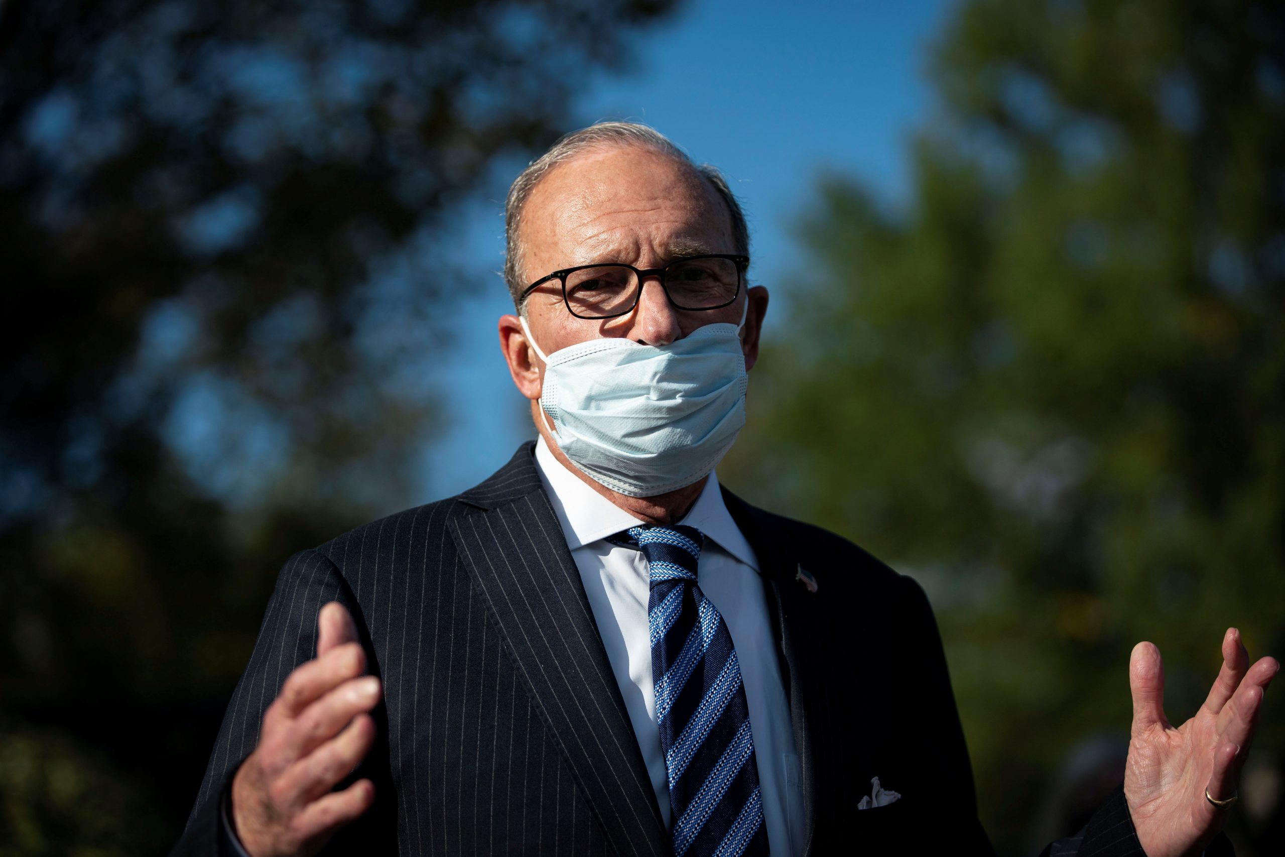 White House Adviser Kudlow Says COVID-19 Aid Talks To Continue on Monday