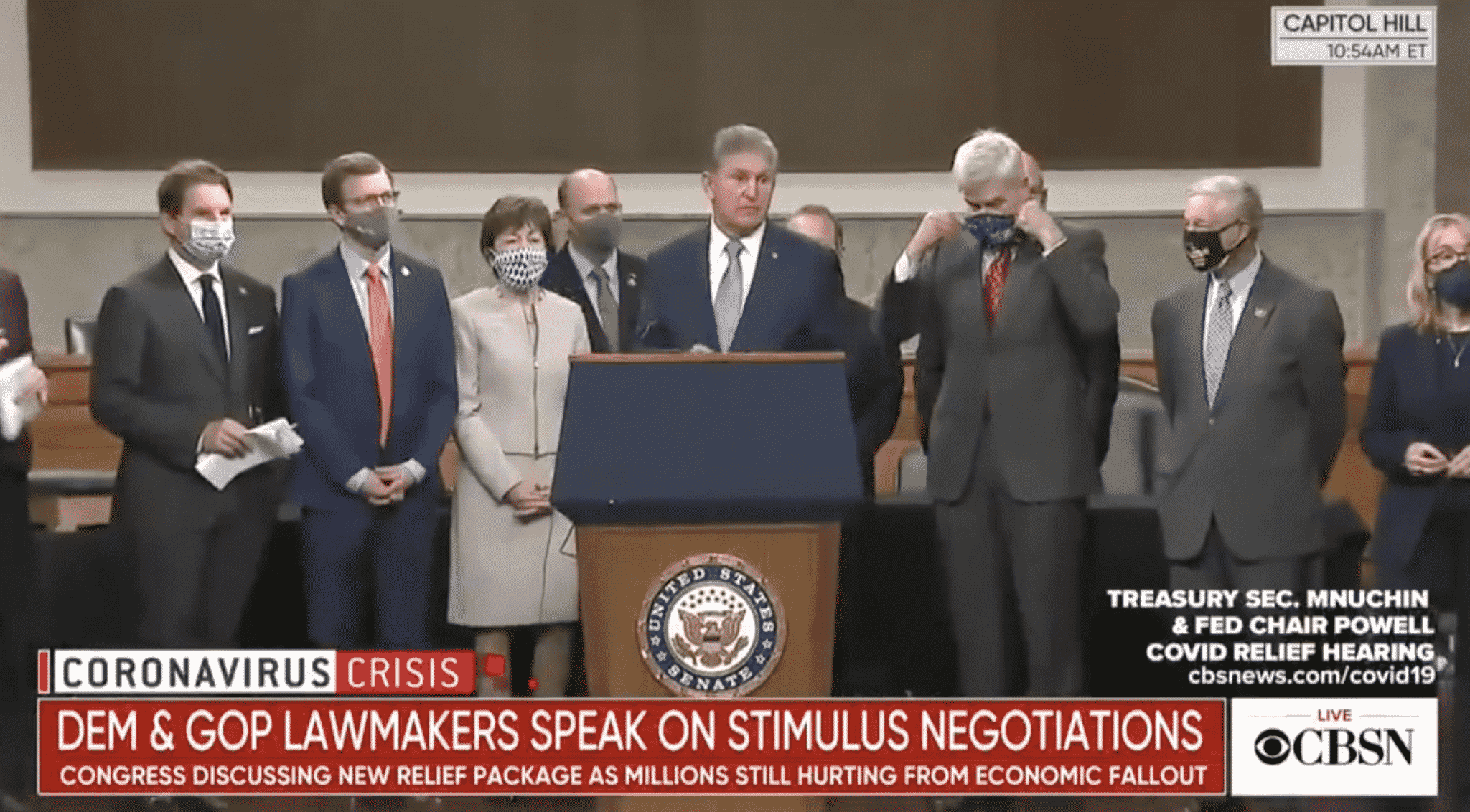 Bipartisan Group of Senators Unveil $908 Billion Coronavirus Relief Bill