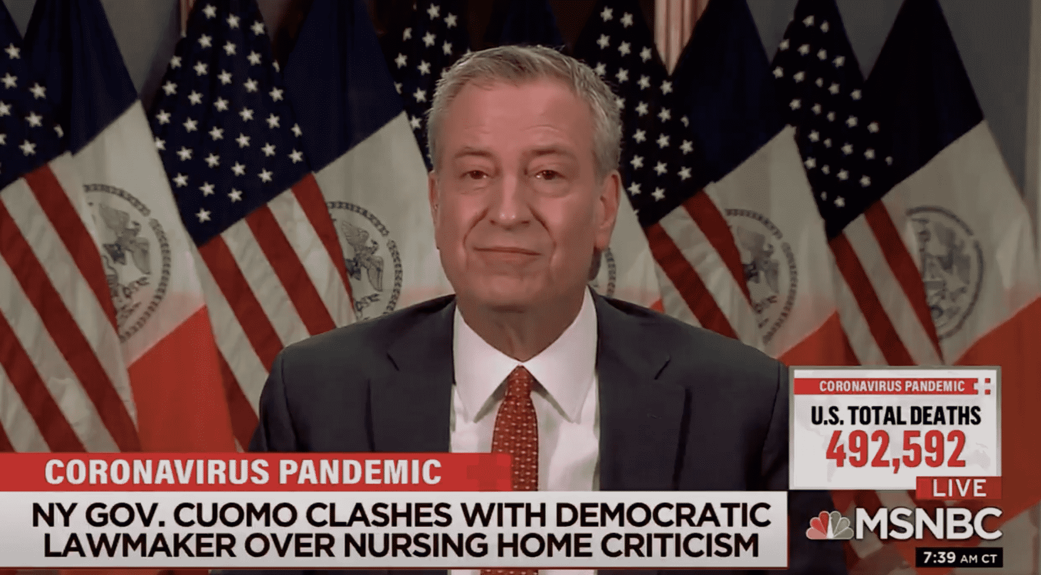 De Blasio Weighs in on Reports of Cuomo Threatening Lawmaker Over Nursing Home Remarks