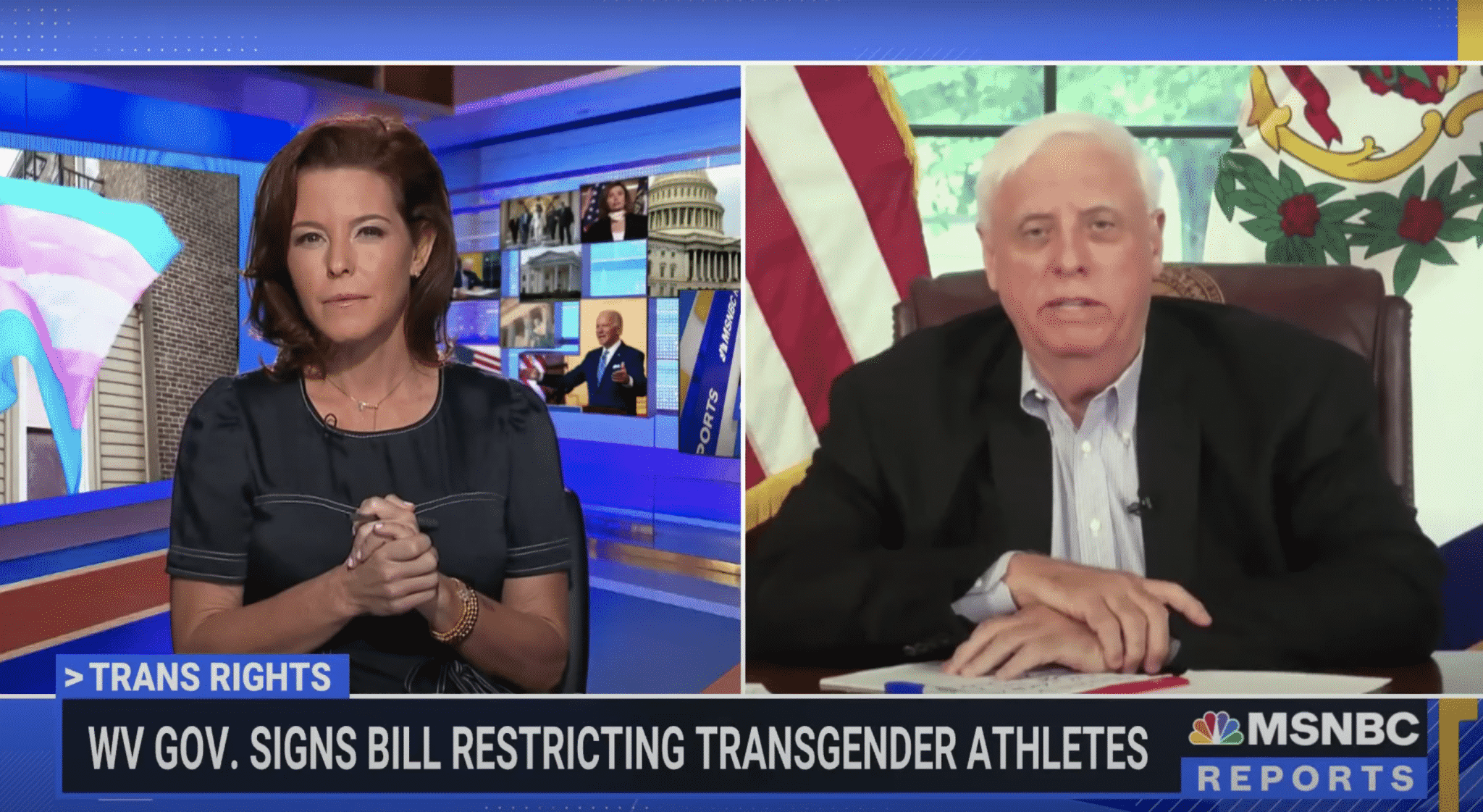 MSNBC’s Stephanie Ruhle Spars With West Virginia Governor Over Transgender Bill