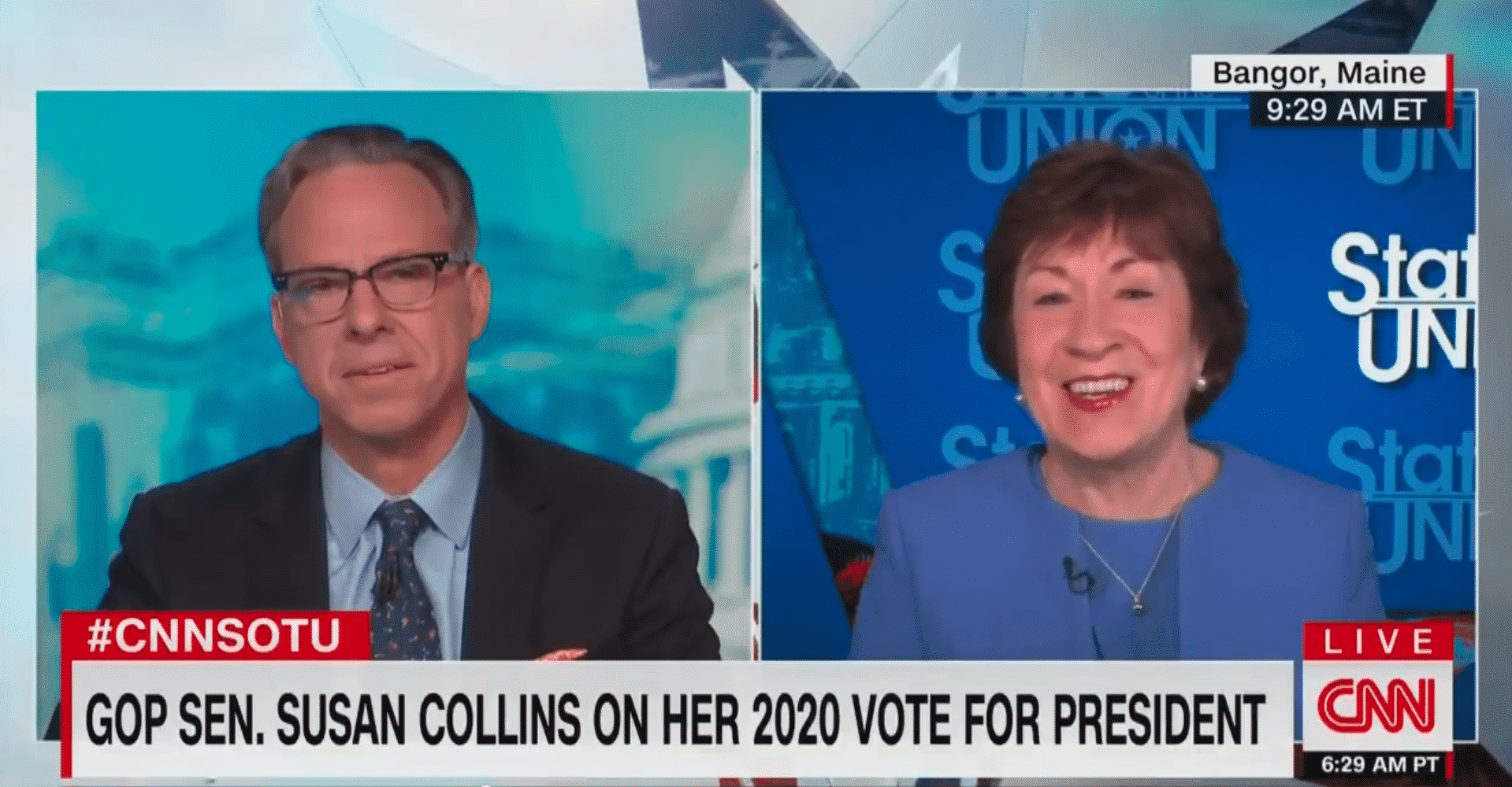 Collins Does Not Reveal Who She Voted for in 2020 Election