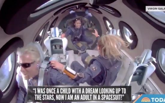 World Enters New Era of Space Tourism as Billionaire Branson and Crew of Five Take Private Vessel Into Space