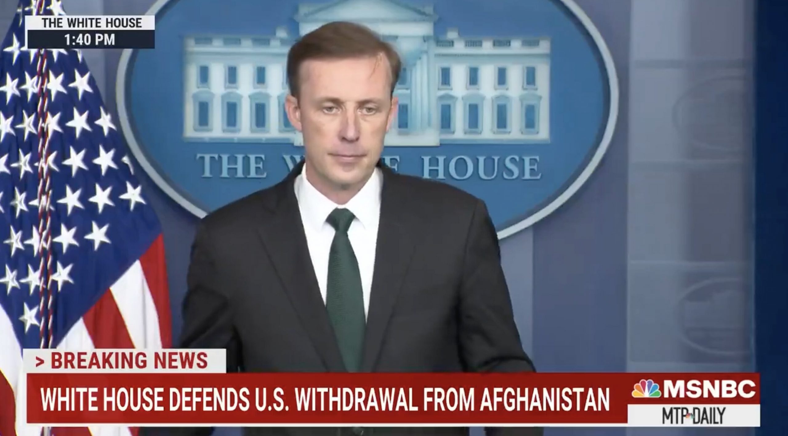 Biden ‘Taking Responsibility for Every Decision’ Regarding Afghanistan, Nat’l Security Adviser Says