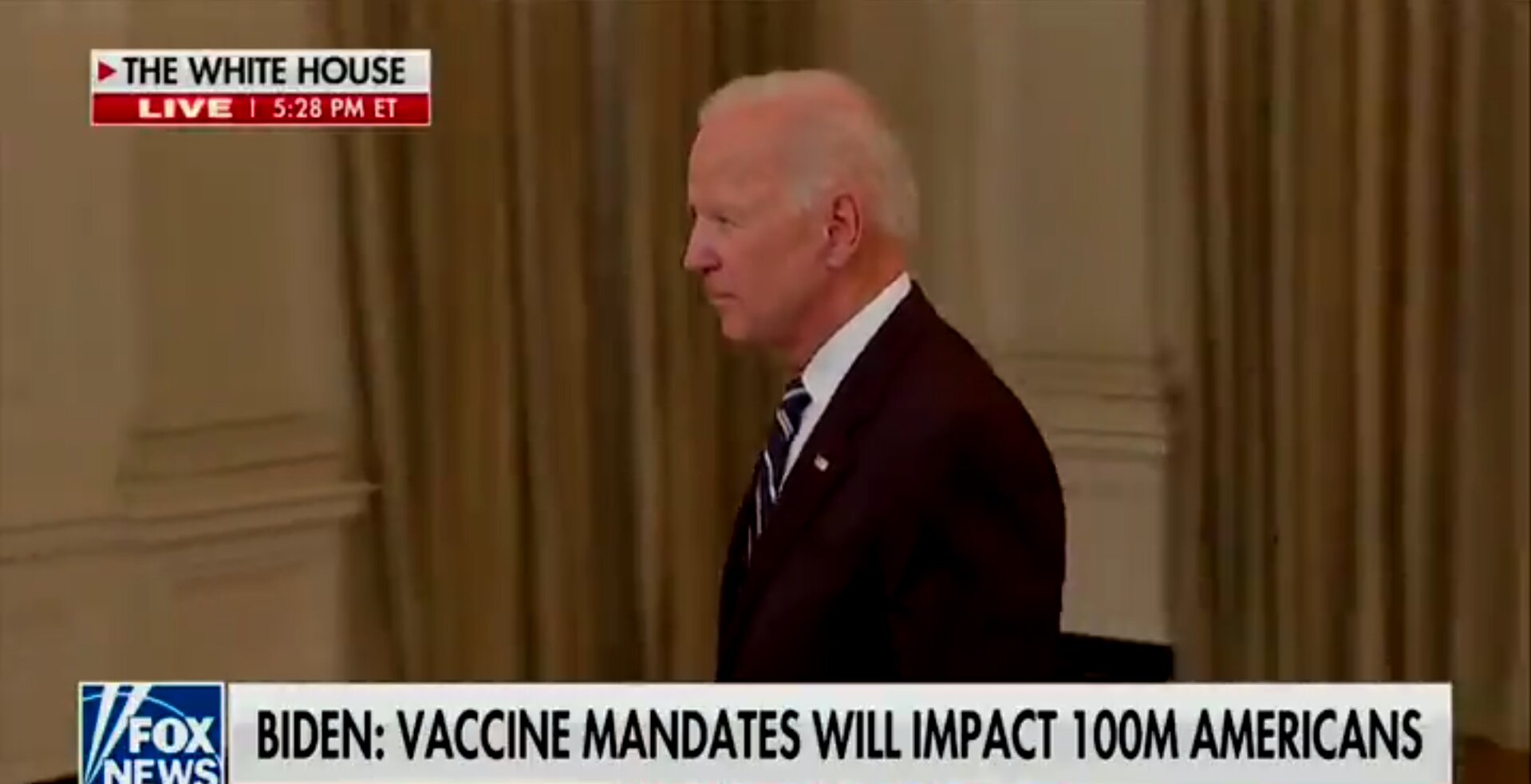 Biden Ignores Question About Whether COVID-19 Vaccine Mandates Are Constitutional