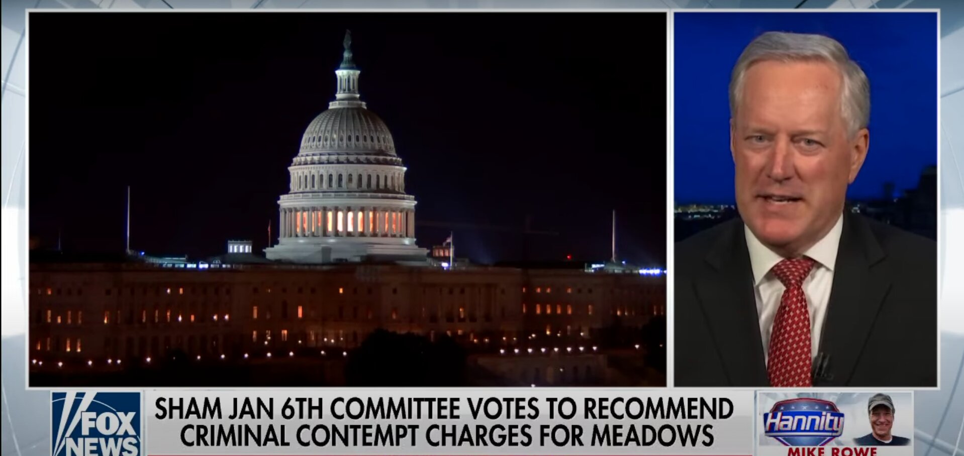 Meadows Claims Jan. 6 Contempt Vote Is About ‘Going After’ Trump ‘Once Again’