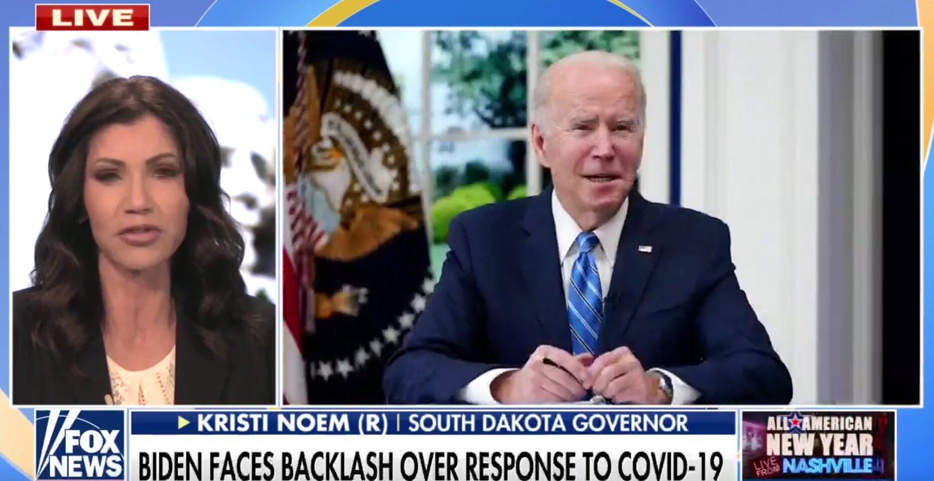 Gov. Kristi Noem Reacts to Biden’s Claim That ‘There Is No Federal Solution’ to the Pandemic