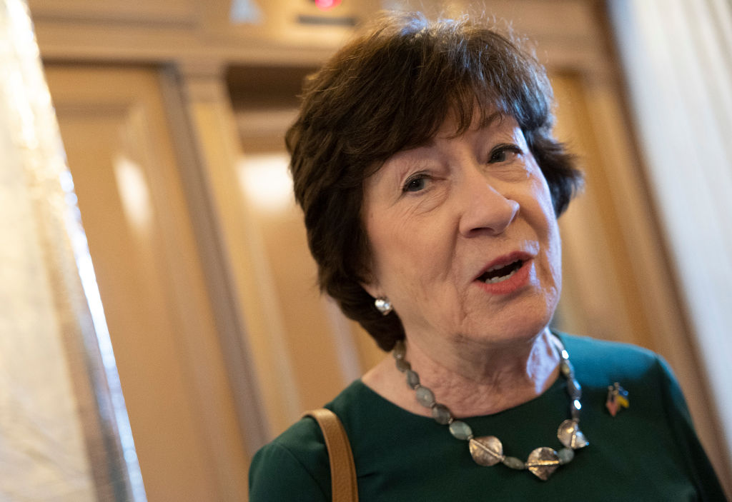 Susan Collins Calls the Police Over Message in Chalk in Front of Her Home