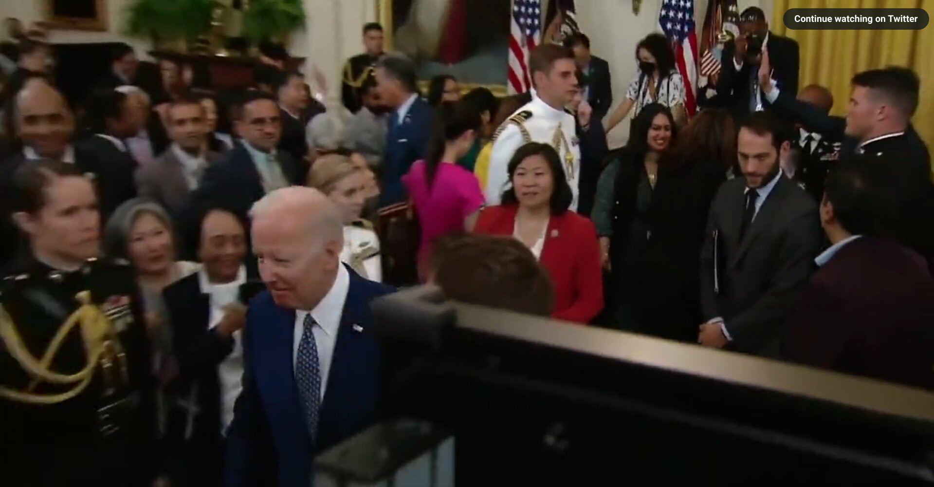 Watch: Biden Leaves Harris in the Dust As He Flees Reporters