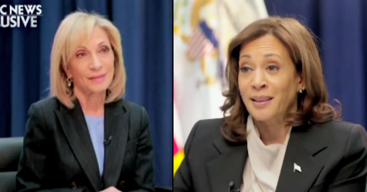 Vice President Kamala Harris is interviewed by NBC News' Andrea Mitchell on Friday.