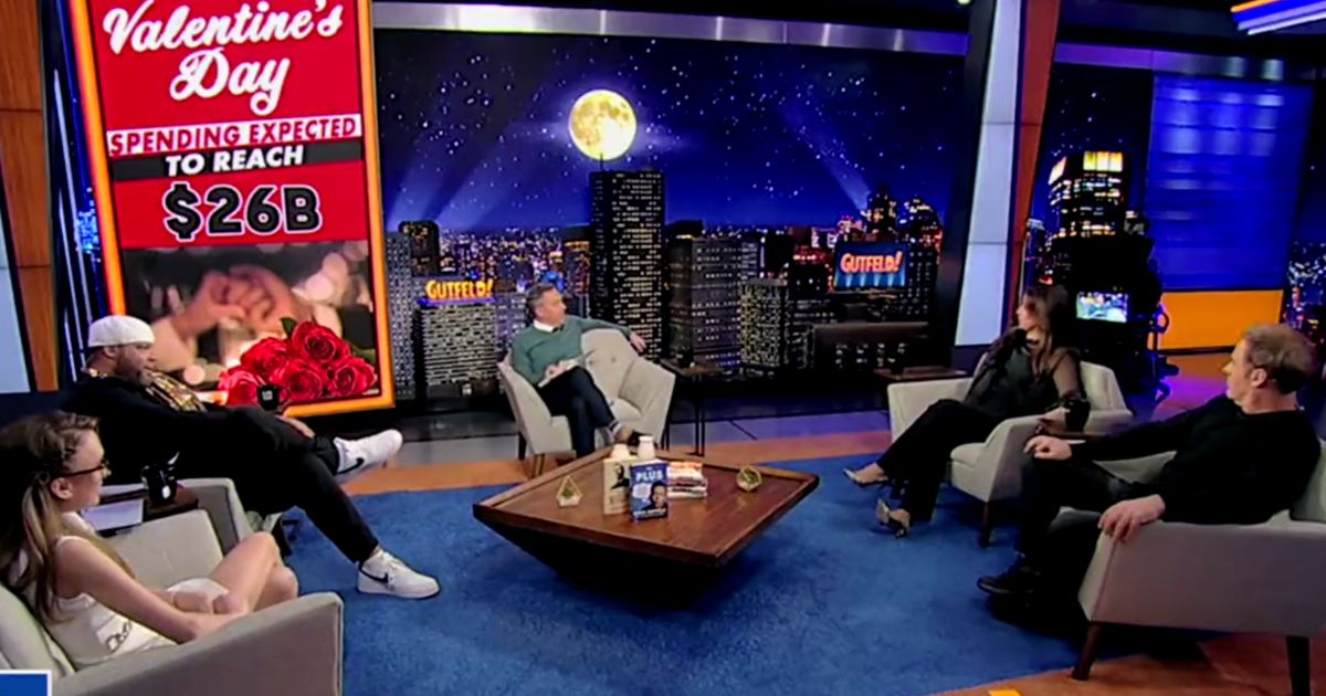 A conversation about Valentine's Day did not go the way Fox host Greg Gutfeld expected.