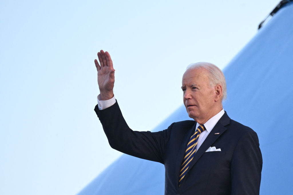 Watch: Biden Nearly Biffs It Going Up the Short Stairs of Air Force One – ‘Holding On for Dear Life’
