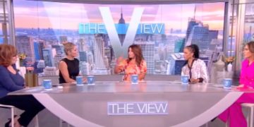 This Twitter screen shot shows Ana Navarro speaking on The View.