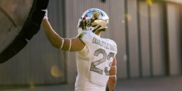 A sample of the Air Force Academy uniforms honoring the Doolittle Raid.