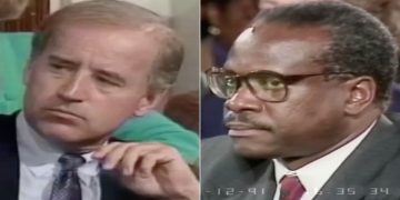 Though Clarence Thomas, right, faced many critics during his 1991 confirmation hearing to the U.S. Supreme Court, including then-Sen. Joe Biden, he stood his ground.