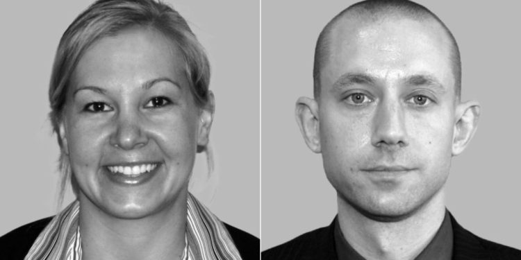 FBI special agents Laura Schwartzenberger, left, and Daniel Alfin, right, were killed in the line of duty while serving a warrant in Sunrise, Florida, but their deaths lead to a global investigation that lead to 98 child sex abuse arrests internationally.