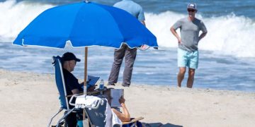 Twitter Note Appears on Photo of Biden Sunbathing at Beach: ‘This Is Not a Corpse’