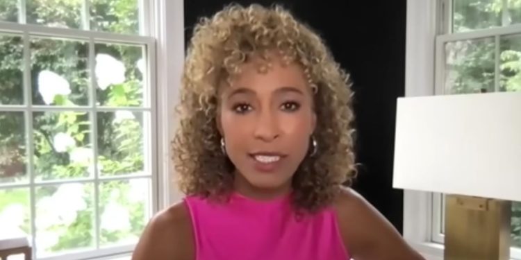 Former ESPN host Sage Steele appears on "The Megyn Kelly Show" on Thursday.