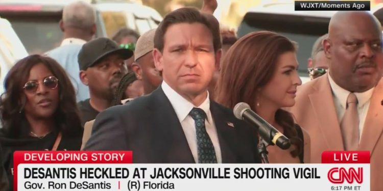 Watch: Dem Councilwoman Shuts Down DeSantis Hecklers at Jacksonville Shooting Vigil