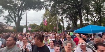 Hundreds of Staten Island Residents Protest Migrant Shelter Hosted at Former Catholic School