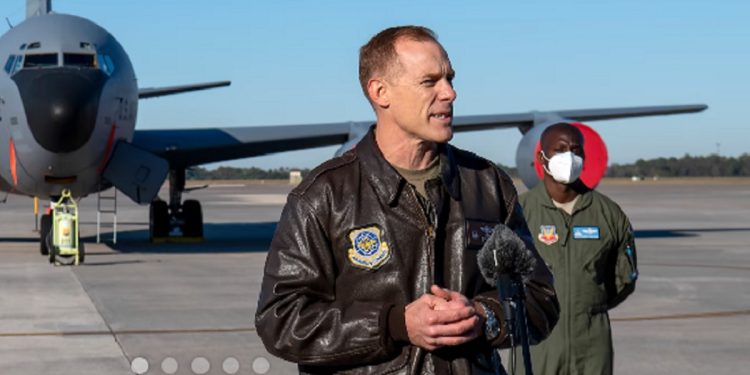 Air Force Col. Ben Jonsson is pictured in a 2021 photo at MacDill Air Force Base in Tampa, Florida.