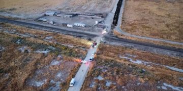 This Facebook screen shot shows the scene where a woman and her dog died after touching a live wire.