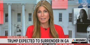 MSNBC host Nicolle Wallace is pictured during a broadcast Thursday.