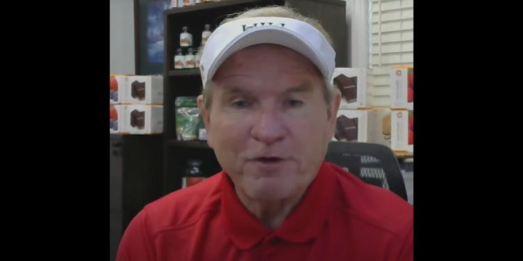 This YouTube screen shot shows Rickey Hill during an interview with CBN.