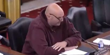 Sen. John Fetterman of Pennsylvania speaks during a Senate hearing in Washington, D.C., on Wednesday.