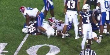 Viewers were calling for the player's suspension after the move, which referees failed to notice.