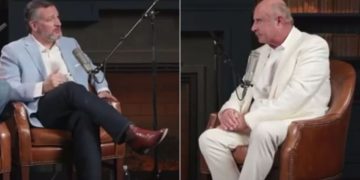 On Friday, Dr. Phil McGraw, right, appears on Sen. Ted Cruz' podcast, left, to discuss the negative effect social media has on children.