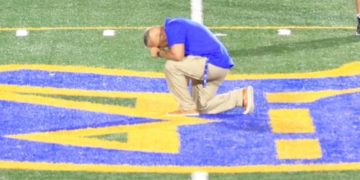 Coach Joe Kennedy said he told God 'thank you' about 30 times in his prayer at last week's Bremerton High School football game. After an 8-year battle that ended at the Supreme Court, Kennedy was reinstated to his assistant coaching job with the district, but he announced his resignation Wednesday after one game.