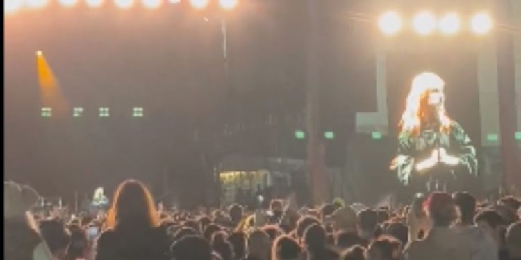 Paramore singer Hayley Williams told fans at a concert that anyone who voted for Florida Gov. Ron DeSantis was “dead” to her.