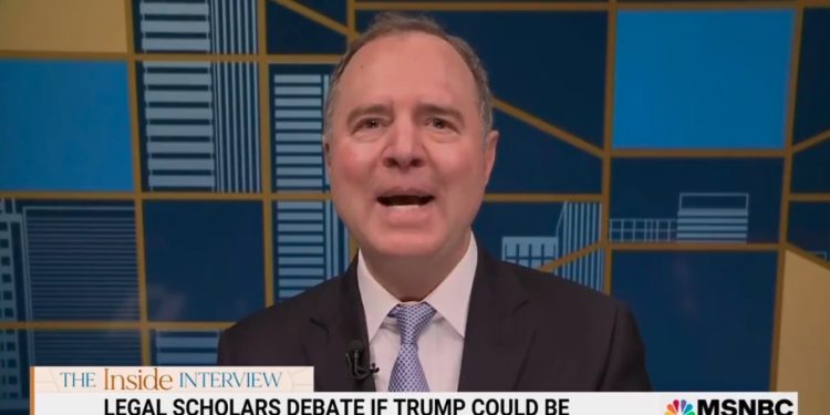 Schiff Claims the Constitution Disqualifies Trump From Running for Office