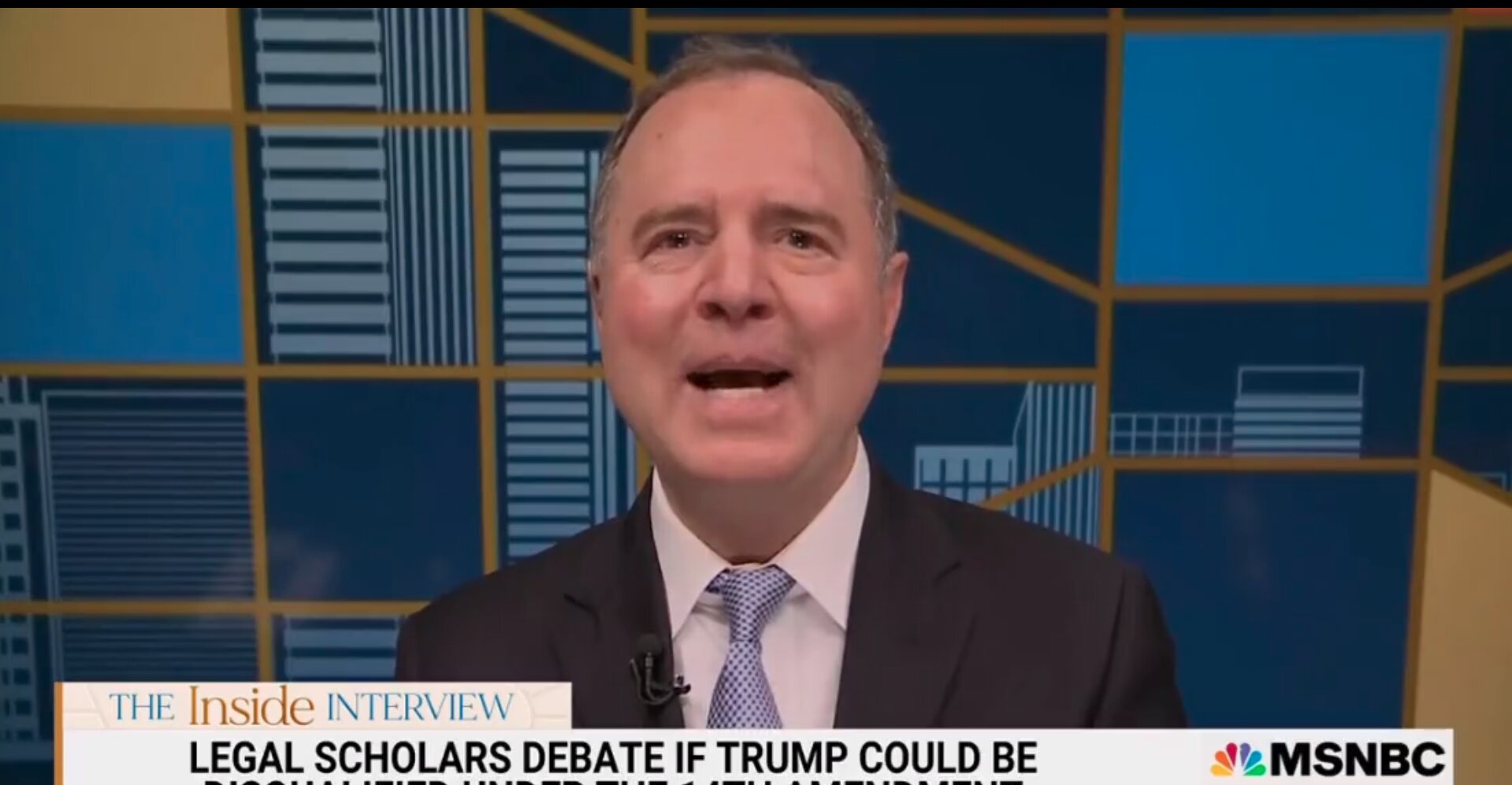 Schiff Claims the Constitution Disqualifies Trump From Running for Office