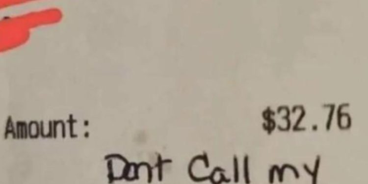 A picture of a receipt has gone viral on the internet, sparking debate on whether or not the wife who wrote the tip went too far.
