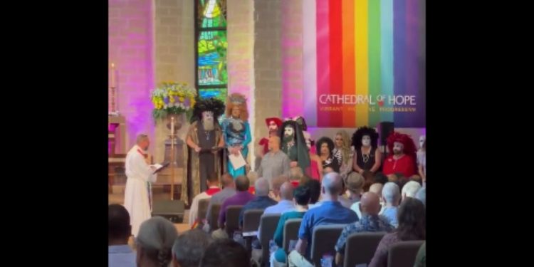 A church in Dallas blessed members of the "Sisters of Perpetual Indulgence" on Sunday.