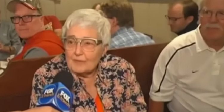 A woman who identified herself as "Donna" is interviewed on "Fox & Friends" on Friday.