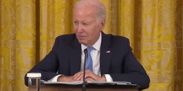 President Joe Biden speaks at the White House on Monday.