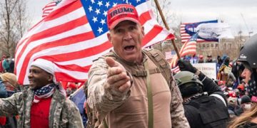 Controversial Jan. 6 figure Ray Epps pictured on the day of the Capitol incursion.