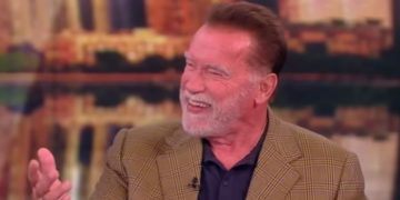 Arnold Schwarzenegger appears on "The View" on Monday.