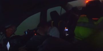 Tornado chasers hunker down and pray when caught in a terrible storm.
