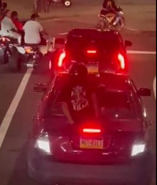 Philadelphia Motorcyclist Seen Kicking Back Windshield of Vehicle of Driver With Kids in Car