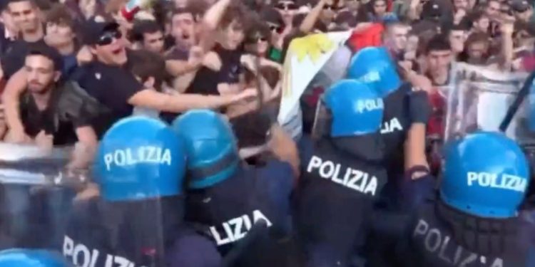 Pro-Gaza protesters clashed with police in Rome.