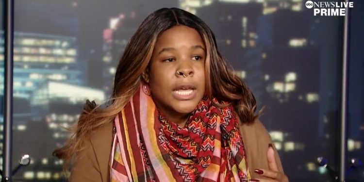 New York University student Ryna Workman talks to ABC News.